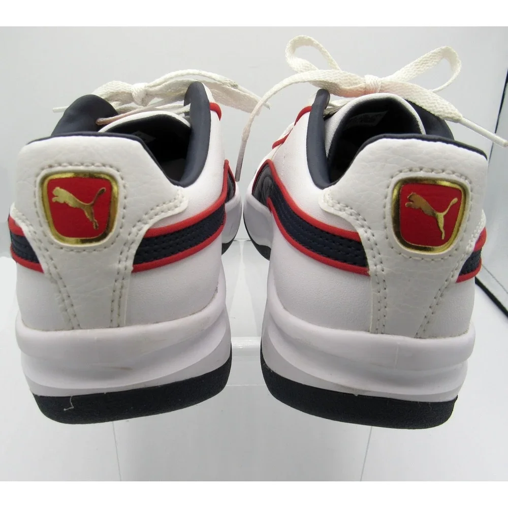 Puma GV Special Sneakers White with Red & Blue Accents Big Kids Size 6.5